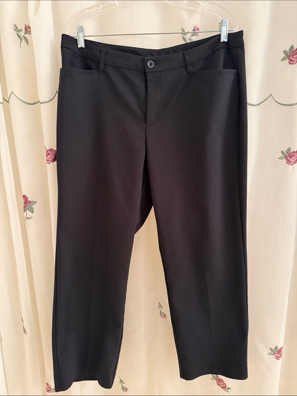 Christopher & Banks Black Straight-Leg Dress Pants